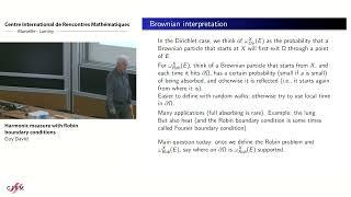 Guy David: Harmonic measure with Robin boundary conditions