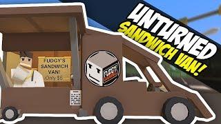 THE SANDWICH VAN - Unturned Mobile Shop | Funny Moments!