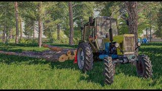 МТЗ 82 Работа в лесу Тянет бревна  Farming Simulator 19 Скачать | Fs 21 mods