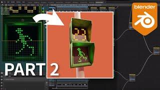 Making Pedestrian signal in Blender shader nodes (part 2)