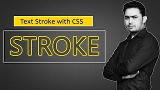 how to add stroke on text in css | text stroke css | outline text css | amazing stroke on text css