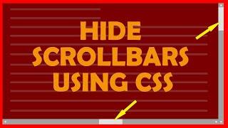 How to Hide Scrollbars But Keep Functionality | Front End Tips #Andmta_tube