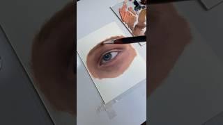 Realistic eye painting #paintingtutorial #painting #art #artist #oilpainting #eyepainting