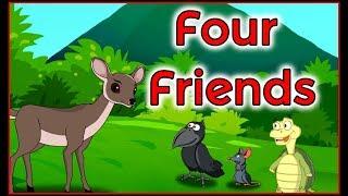 Four Friends | English Cartoon | Panchatantra Moral Stories | Maha Cartoon TV English