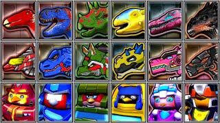 Angry Birds + Dino Racer + Dino Robot Corps - Stego/Tyranno/Tricera/Euoplo/Spino/Parasau/Dracorex