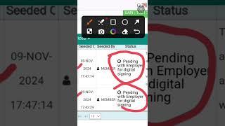 EPF Bank KYC pending with Employer For Digital signing PF BANK KYC Approval #shorts #epfbankkyc