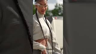 Angel Reese arrives for Atlanta Dream Game