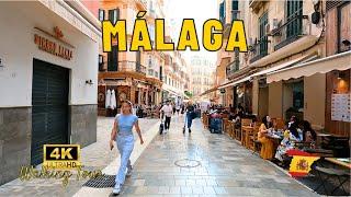 Walking in Malaga, Spain   4K UHD | Beautiful Streets & Sights at 60FPS