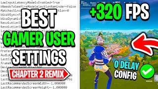 The BEST Game User Settings in Fortnite Chapter 2 Remix!  (FPS BOOST + 0 Input Delay)