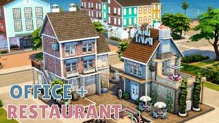 Ресторан + Офис Симс 4  Restaurant + Office The Sims 4 | Строительство | NO CC