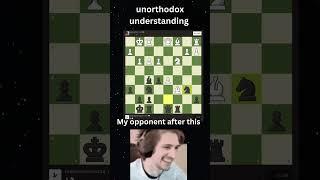 Unorthodox game  #chess #chesss #chessgame #chesstime #historyofchess #subscribe