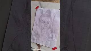 Prabhuj ji drawing pat 1: #drawing #trending #ram #art #sketch #deepak