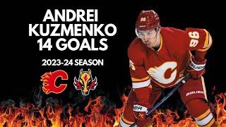 Andrei Kuzmenko All 14 Goals From The 2023-24 Season | Calgary Flames