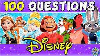 DISNEY TRIVIA QUIZ!| 100 DISNEY QUESTIONS! | MOVIE QUIZ/CHALLENGE/TRIVIA