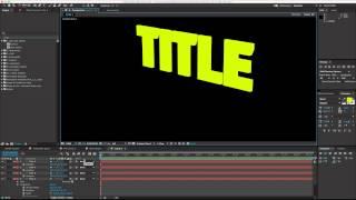 3D In Adobe After Effects Part 1 of 4 -Step and Repeat