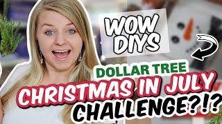 DOLLAR TREE DIY CHRISTMAS CHALLENGE!?! | Christmas In July 2024 | Krafts by Katelyn