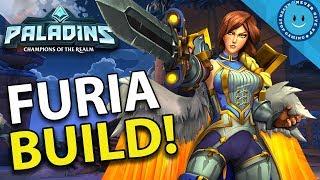 FURIOUS FURIA! BATTLE ANGEL BUILD! CHERISH FURIA BUILD AND GAMEPLAY! (Paladins Gameplay)