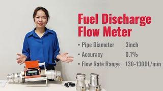 3 Inch Portable Fuel Discharge Flow Meter for Gravity Self-Flow Unloading