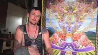 Luke brown is interviewed about visionary art, location independence, personal philosophy and more