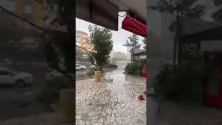 Storm in Tekirdag: Roofs flew off and trees fell. As a result of the hailstorm that hit Tekirdag