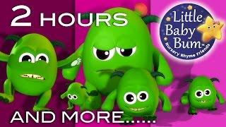 Five Little Monsters | 2 Hours of LittleBabyBum - Nursery Rhymes for Babies! ABCs and 123s