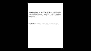What Is Statistics? #statistics #introductiontostatistics