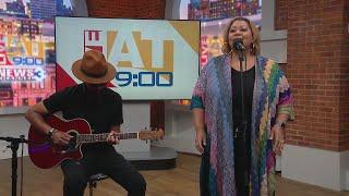 Candy Fox, lead vocalist for the Memphis Grizzlies House Band, performs on WREG's Live at 9