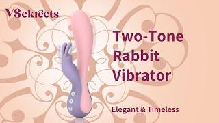 Elegant & Timeless Vibrators｜Two Tone Silicone Rabbit Vibrator – Affordable Sex Toys For Sale