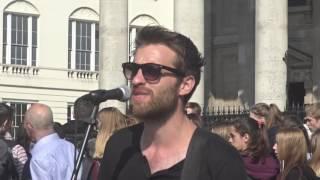 6th April 2017 #Andy_John_Jones.  LOVE SummerTime TV Subscribers. Busking in London,Trafalger Square