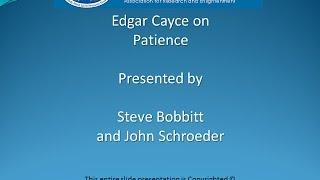 Edgar Cayce on Patience