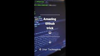 Amazing github tricks #shorts