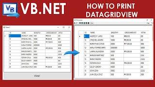 An easy way to Print a DataGridView with Print Preview using Visual Basic.Net [tagalog]