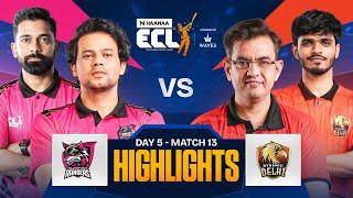 Digvijay Rathee & Manvendra Steal Another Victory for Delhi | Match 13 Highlights | ECLT10