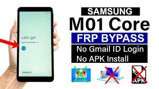 Samsung M01 Core (M013F) Google Account Remove | Very Easy Method (Without PC)