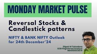 Monday Market Pulse | Reversal Stocks & Patterns | NIFTY & BANK NIFTY Outlook for 24th December 2024