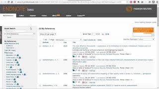 EndNote Online: работа с библиографией