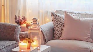 Cozy Day At Home Vlog | Decorating My Living Room For Winter #شتاء_اليوتيوبرز