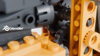 LEGO animation in Blender