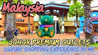 Johor Premium Outlets (JPO) 4K Walking Tour | Luxury Shopping on Sale | Johor, Malaysia.