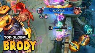Brody Best Build 2025 [ Brody Top Global Gameplay ] Mobile Legends