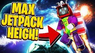 I Got Over 10,000 MAX JETPACK HEIGHT And Flew To Outer Space On Roblox