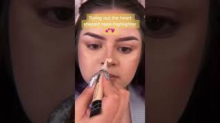 Heart Shaped Nose Highlight Makeup Tutorial