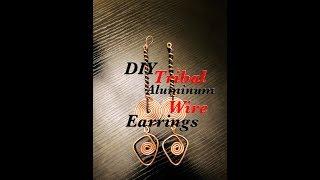 Lajoytra Creations DIY TRIBAL inspired Aluminum wire earrings