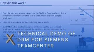 A Technical Demo of Digital Rights Management (DRM) for Siemens Teamcenter