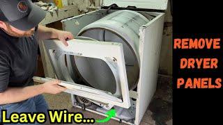 REMOVE DRYER PANEL Fast & Easy!