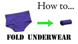 Army Packing Hack: How to Fold Underwear, Briefs, Boxers - Compact Roll for Road Trips, Vacation