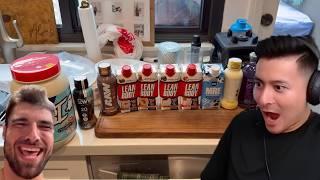"Only Eating Protein Shakes for 7 Days" - Pikaboo Reacts (with Chat)