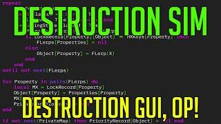 DESTRUCTION SIMULATOR | HACK/SCRIPT | DESTRUCTION SCRIPT, OP!