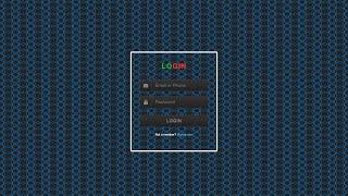 CSS Background Patterns using Login Form