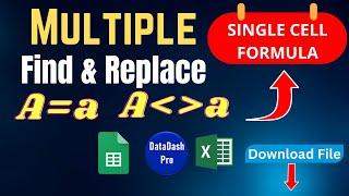 The Magic Formula: Find & Replace Multiple Words in 1 Excel Cell